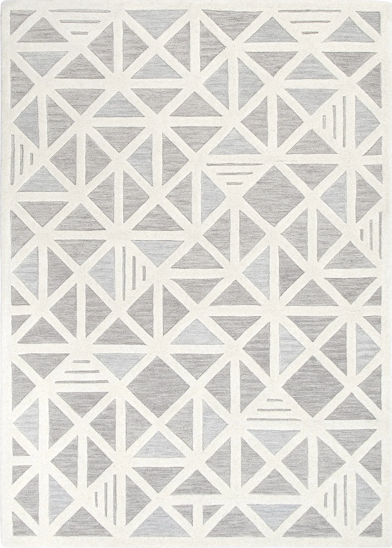 Les Nomades Trilogy Greige Wool Rug