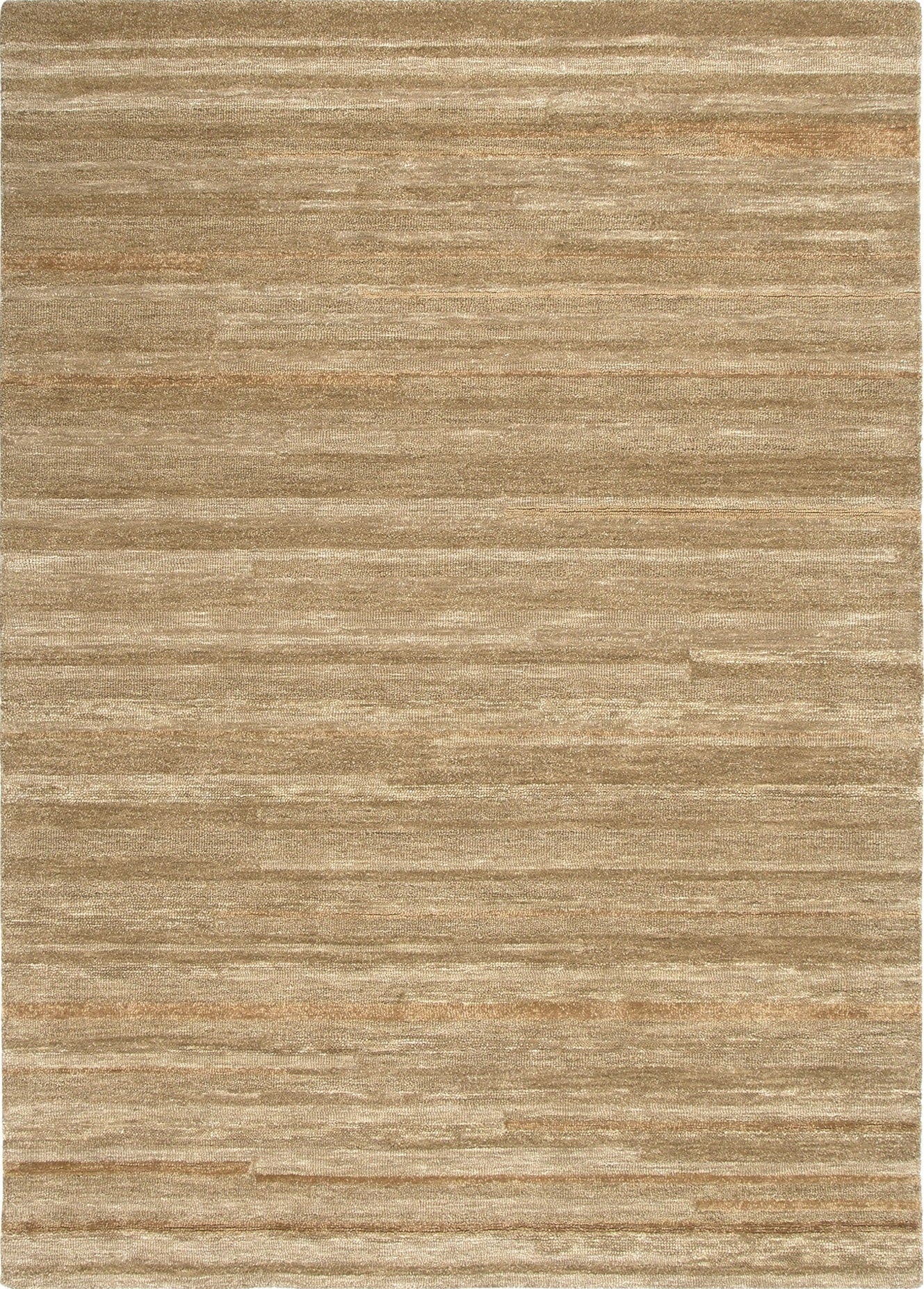 Les Nomades Linear Caramel Wool Rug
