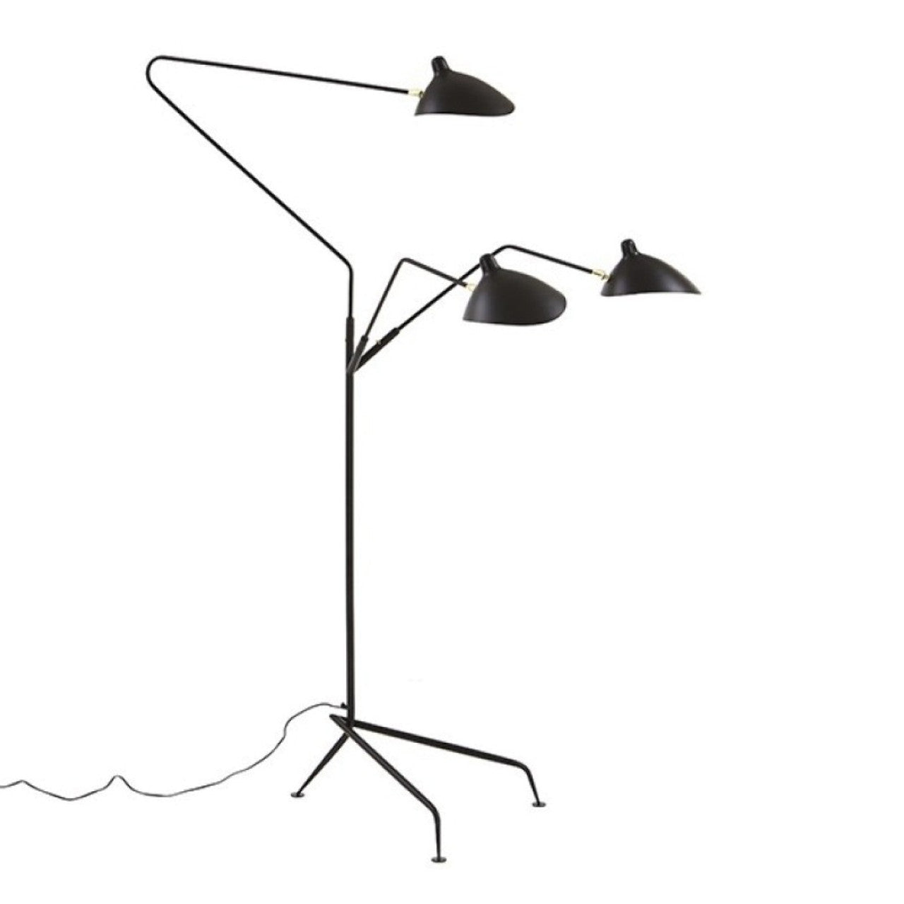 Replica Serge Mouille Three Arm Standing Floor Lamp