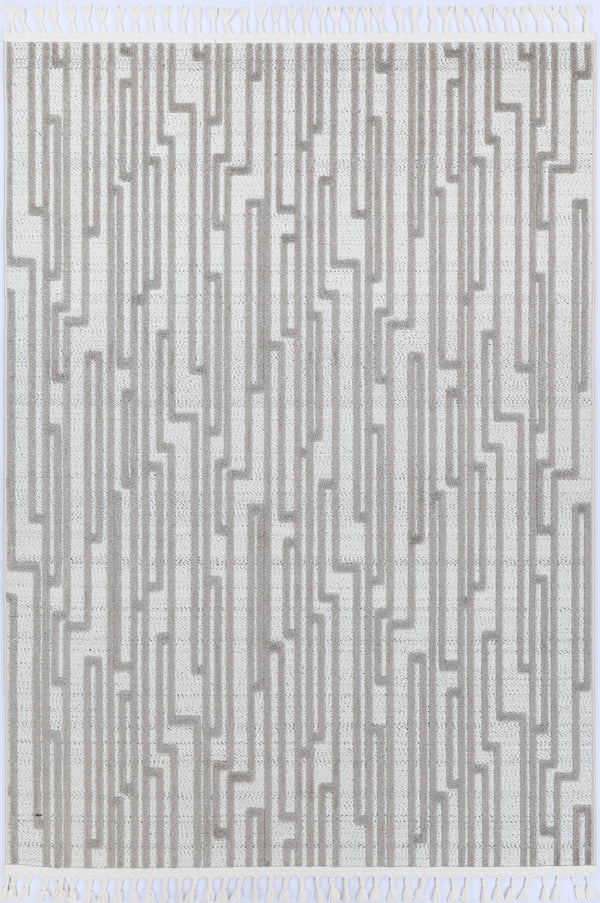 Ares Naxos Geometric Beige and Taupe Rug