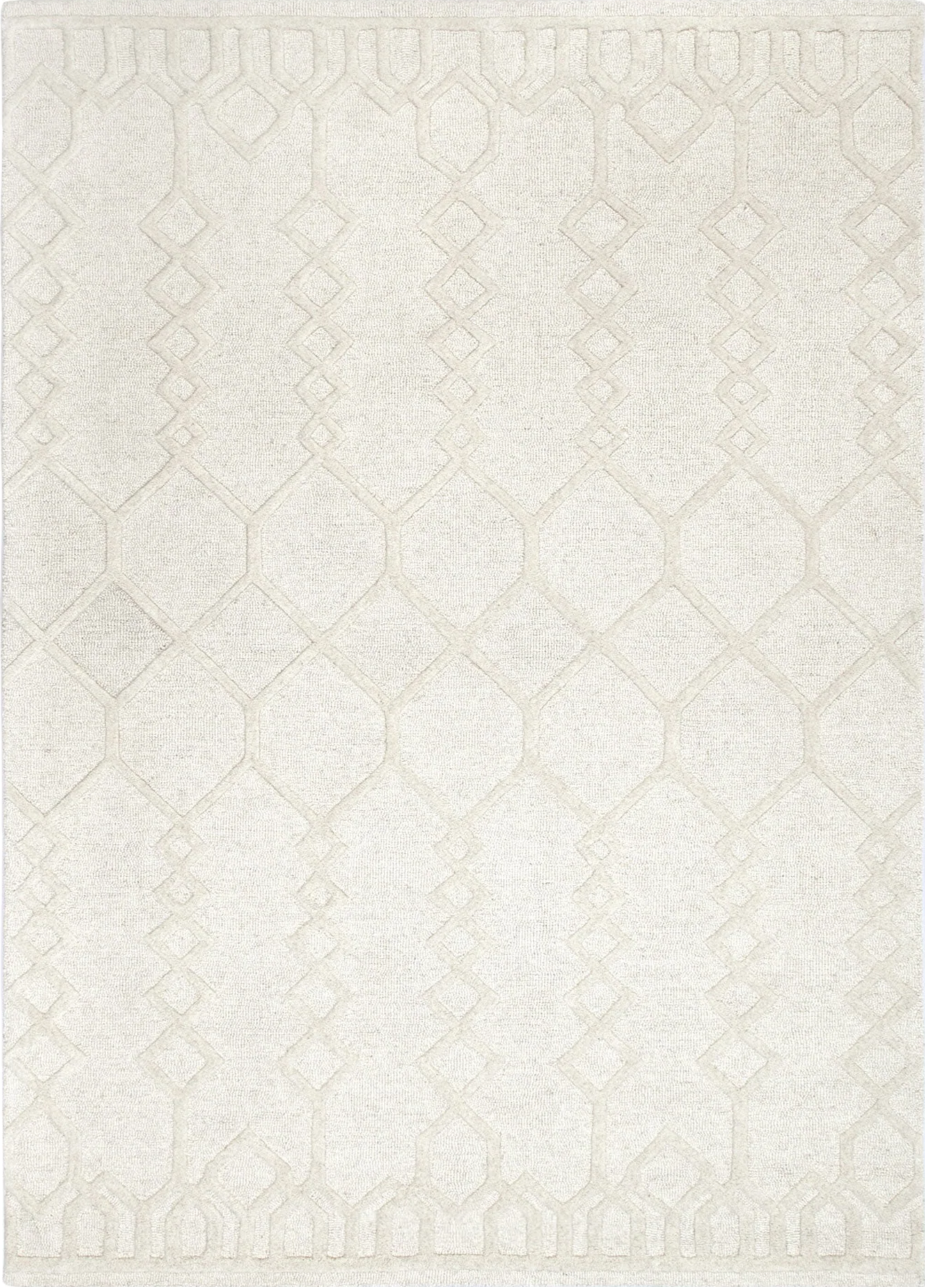 Les Nomades Senso Cream Wool Rug