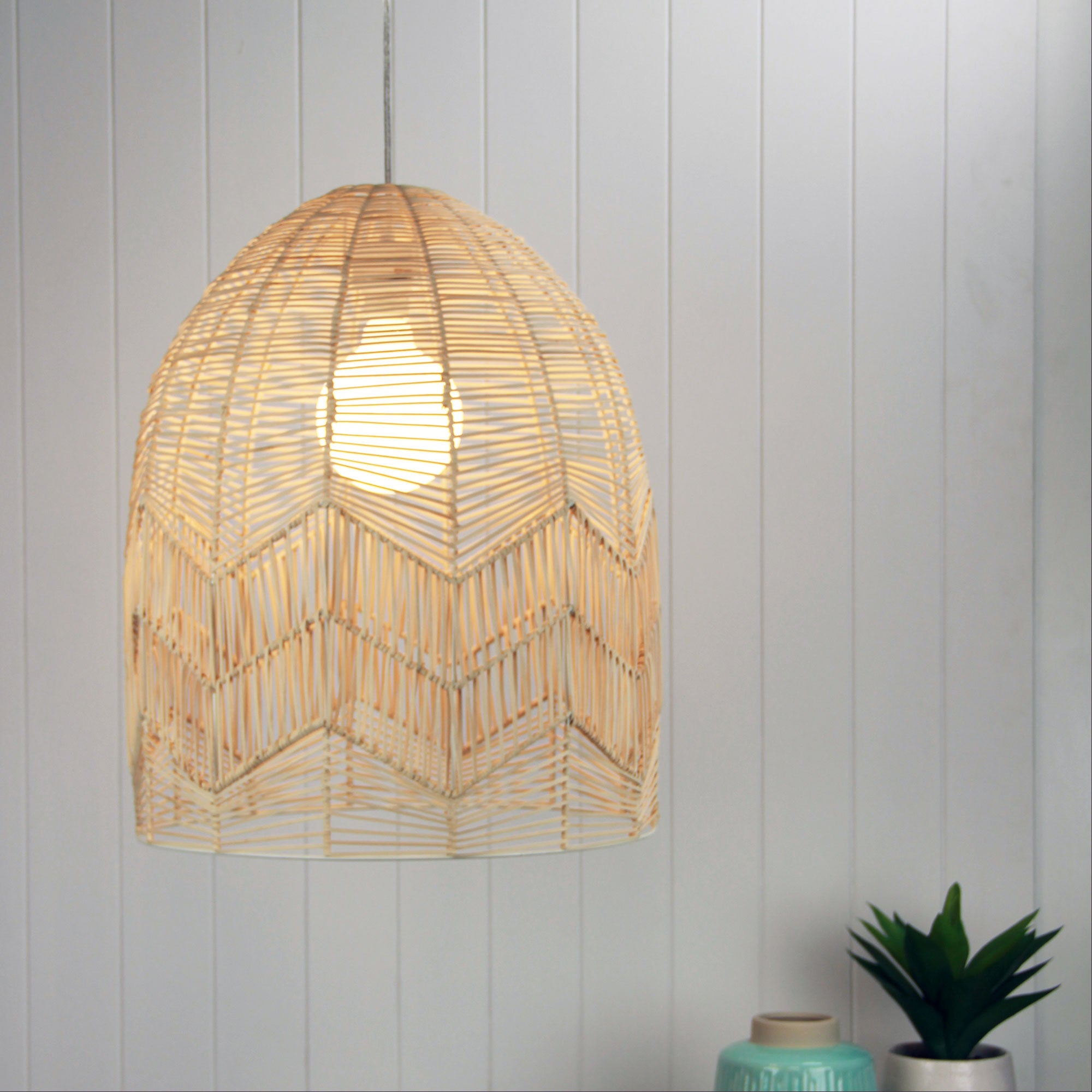 Beau Natural Rattan Cane Shade