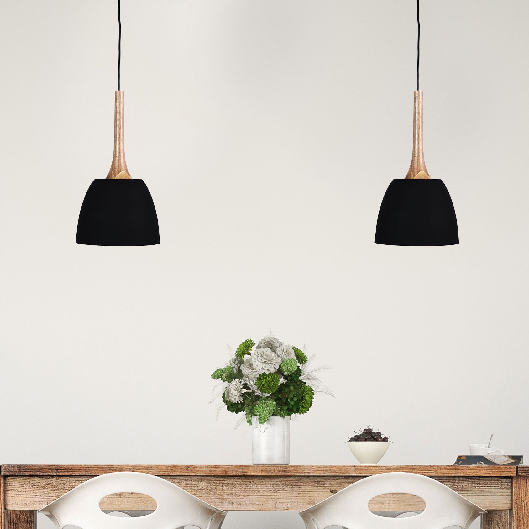 Modern Danish Pendant Light Black 22