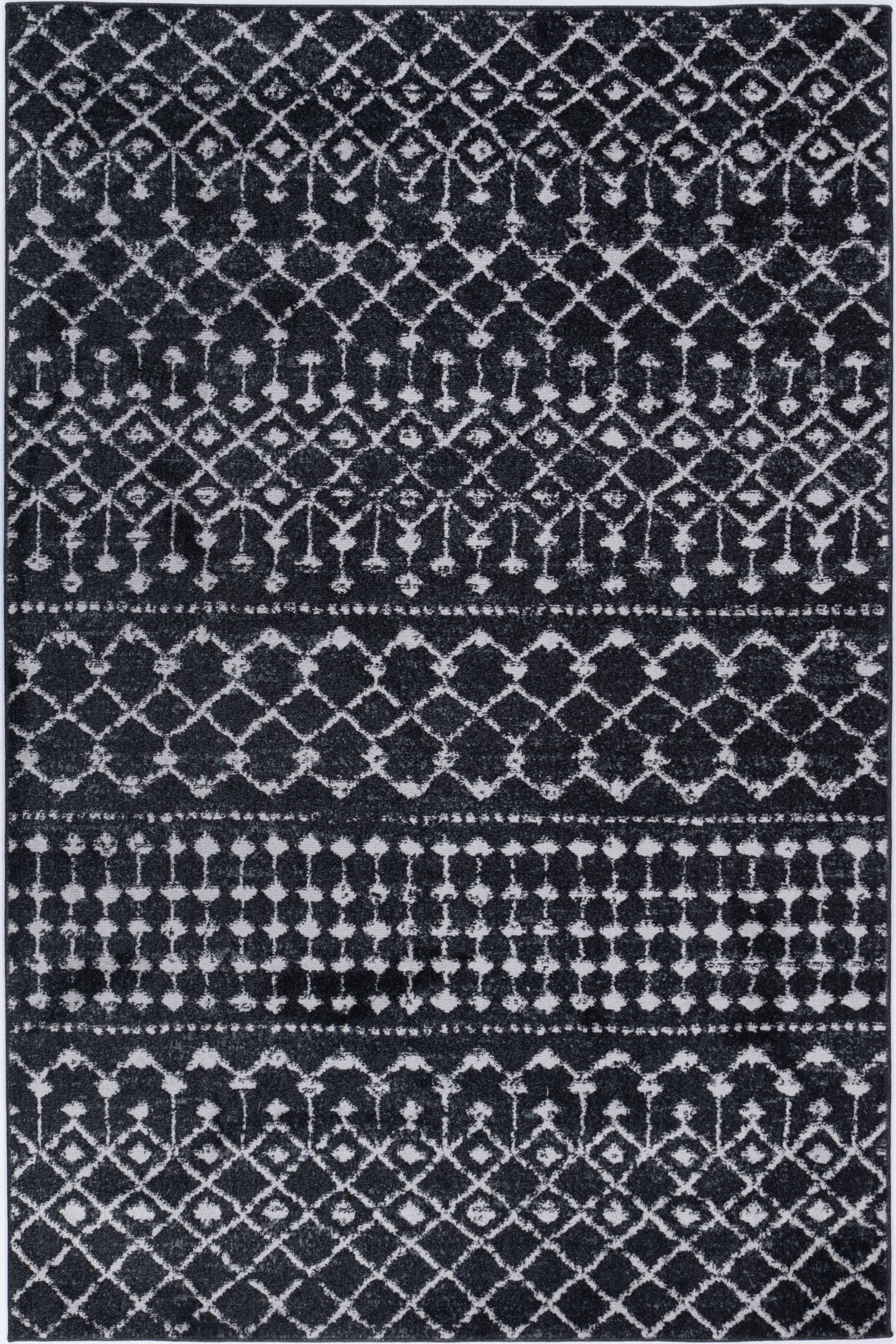Bergen Repeats Black and White Rug
